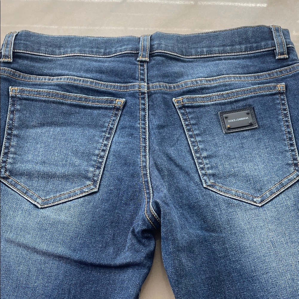 Sold- Dolce & Gabbana Women's Classic Blue Straight Leg Jeans